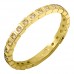 Χρυσό ολόβερο δαχτυλίδι Κ14 με ζιργκόν